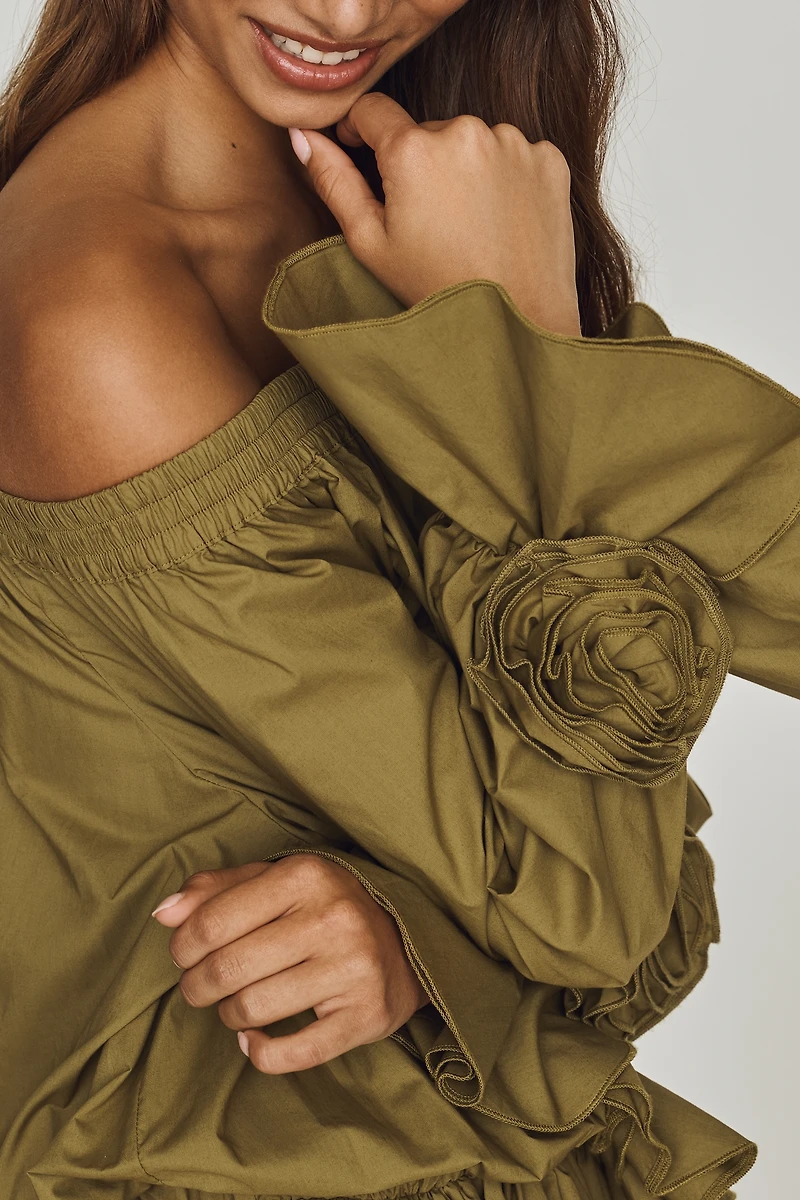 Essentiel Antwerp Jegan Off-Shoulder Dress