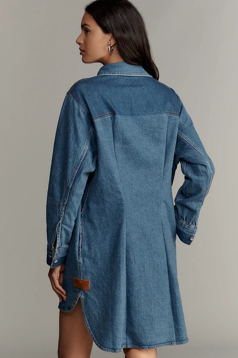Scotch & Soda Long-Sleeve Denim Shirt Dress