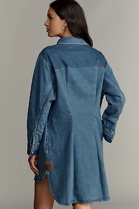 Scotch & Soda Long-Sleeve Denim Shirt Dress