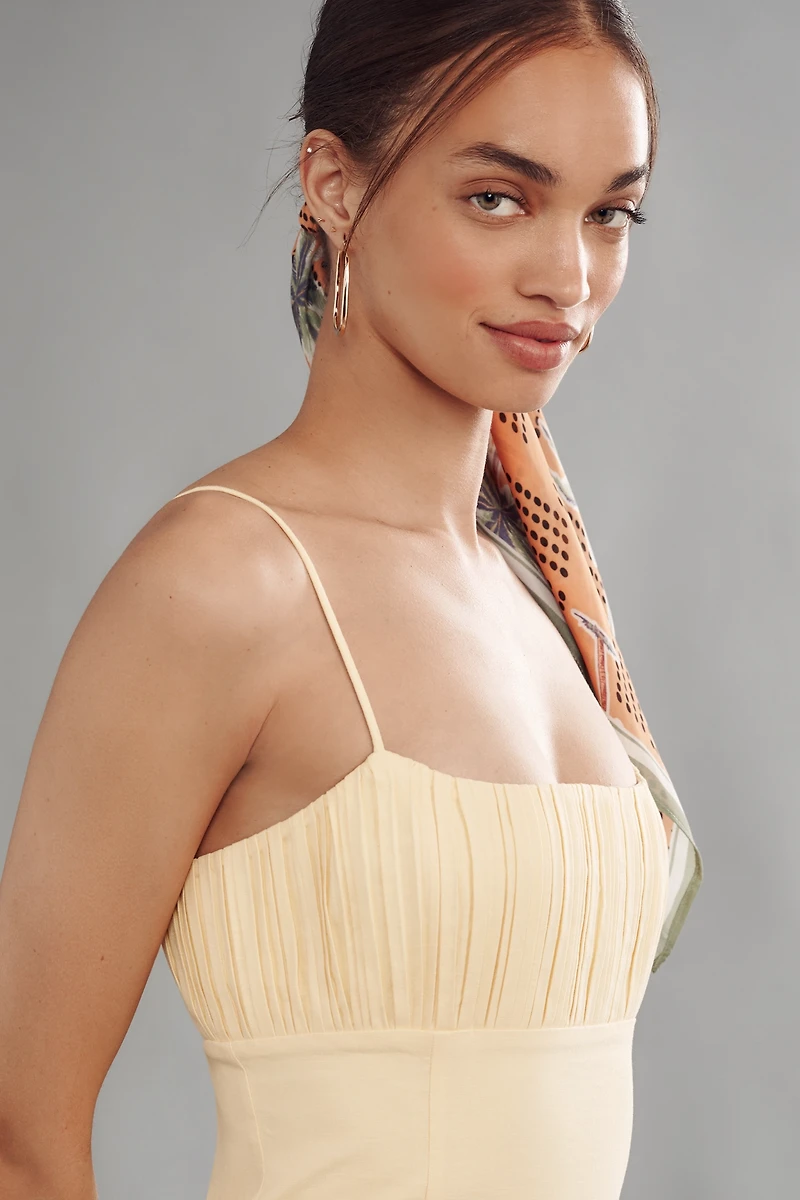 The Ophelia Sleeveless Linen Slim Mini Dress by Maeve