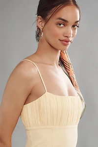 The Ophelia Sleeveless Linen Slim Mini Dress by Maeve