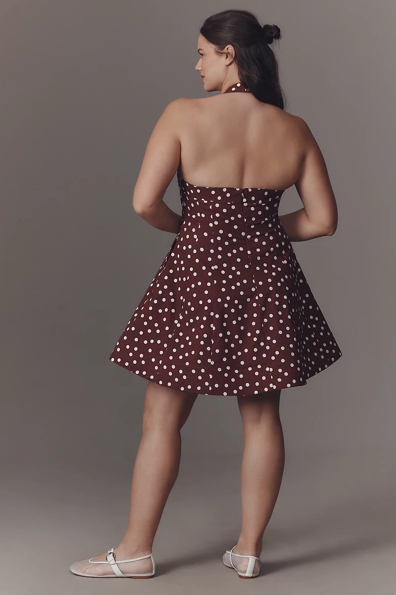 Maeve Square-Neck Fit-and-Flare Mini Dress