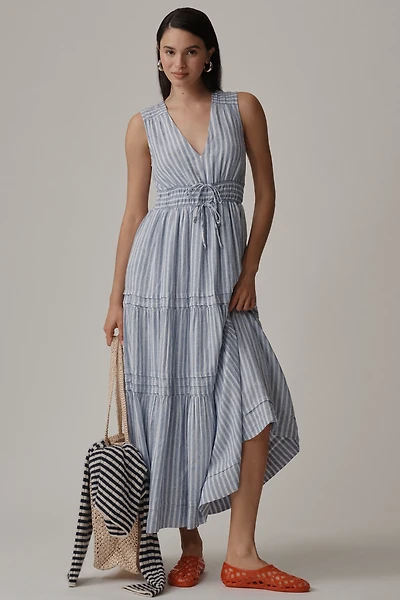 The Somerset Sleeveless Linen Maxi Dress