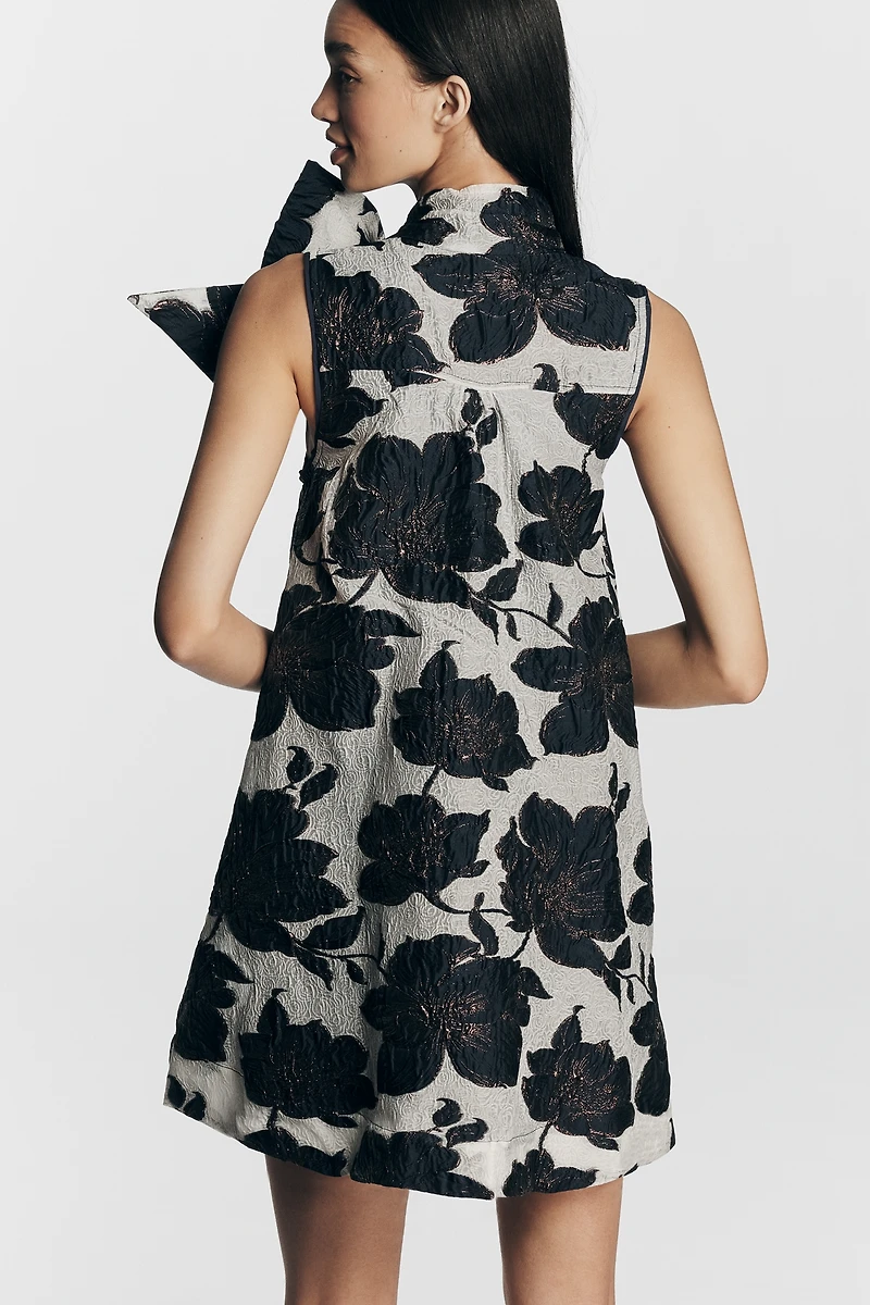 The Caroline Sleeveless Tie-Neck Mini Dress by Maeve