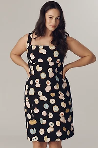 Maeve Fitted Square-Neck Mini Dress: Danielle Kroll Edition