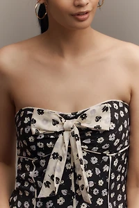 Maeve Strapless Bow-Front Swing Mini Dress
