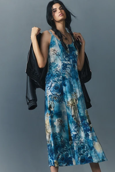 Pilcro Sleeveless Scoop-Next Midi Dress