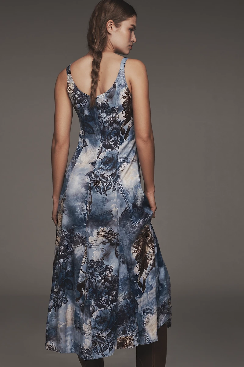 Pilcro Sleeveless Scoop-Next Midi Dress