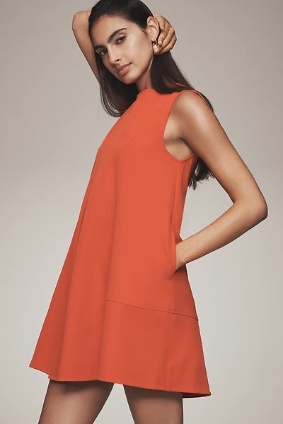 Maeve Sleeveless Crew-Neck Swing Mini Dress