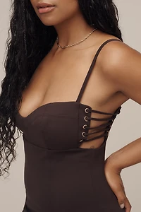 Maeve Sleeveless Corset Slim Knee-Length Dress