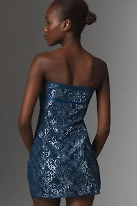 Maeve Strapless Metallic Mini Dress
