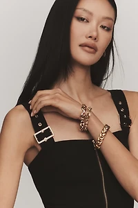 Maeve Hardware A-Line Zip-Front Midi Dress