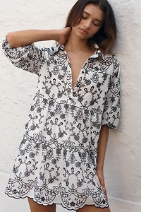 The Bettina Tiered Shirt Dress by Maeve