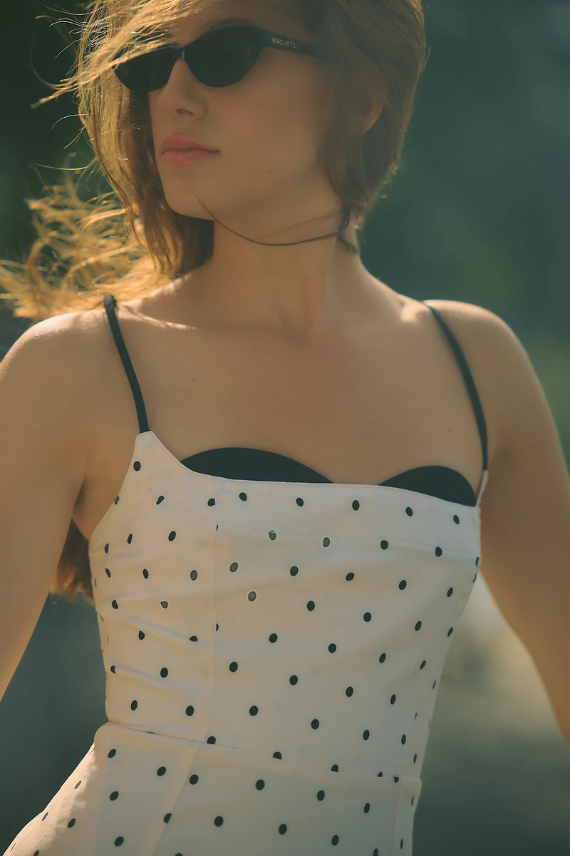 Maeve Strappy Peek-A-Boo Mini Dress