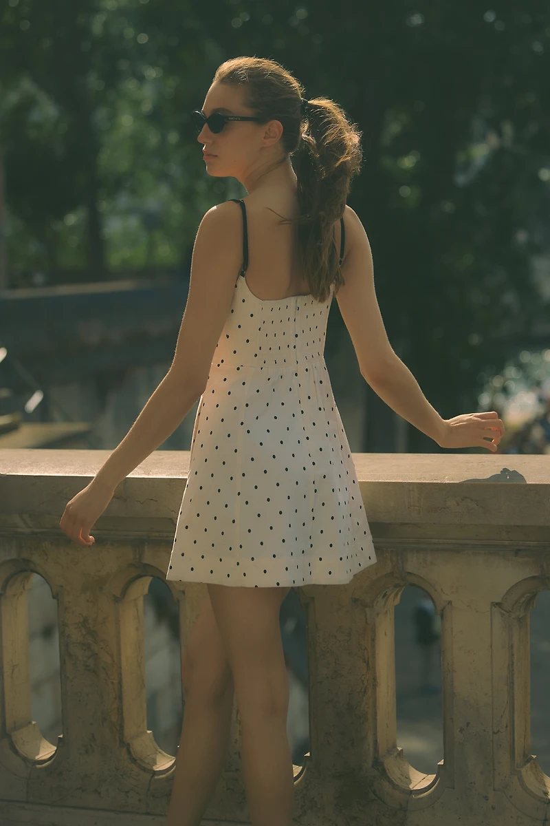 Maeve Strappy Peek-A-Boo Mini Dress