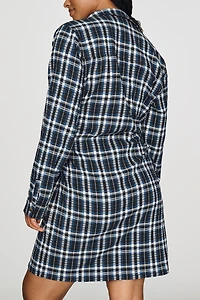 Pilcro Greer Ruched Mini Shirt Dress