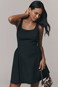 Maeve Sleeveless Seamed Fit & Flare Mini Dress