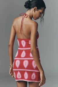 The Wolf Gang Concha Halter Mini Dress