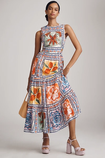 Lingua Franca Marcia Sleeveless A-Line Maxi Dress