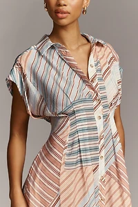 Maeve Sleeveless Printed Midi Shirt Dress