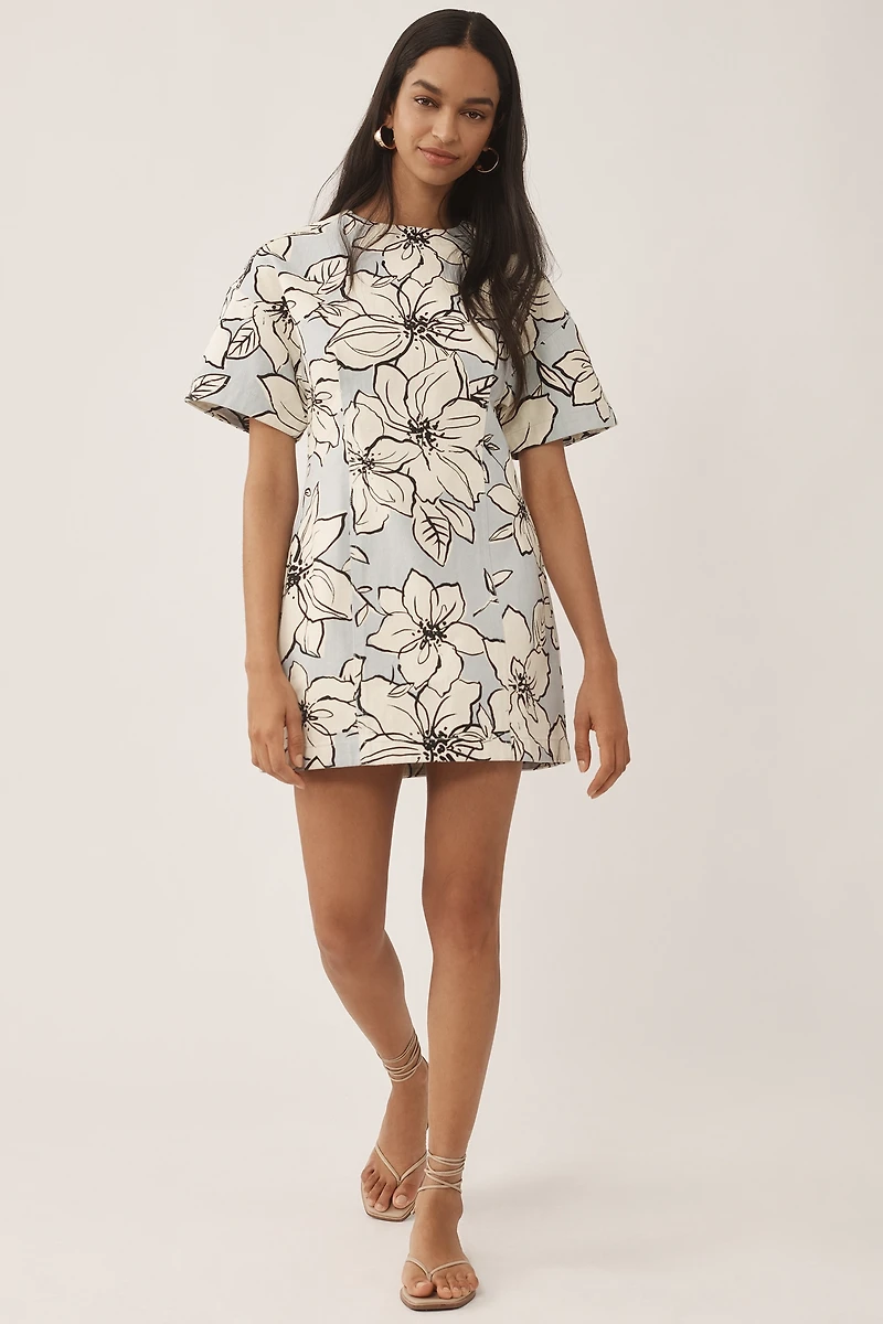 Dhruv Kapoor Short-Sleeve Denim Mini Dress