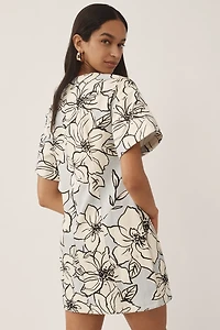 Dhruv Kapoor Short-Sleeve Denim Mini Dress