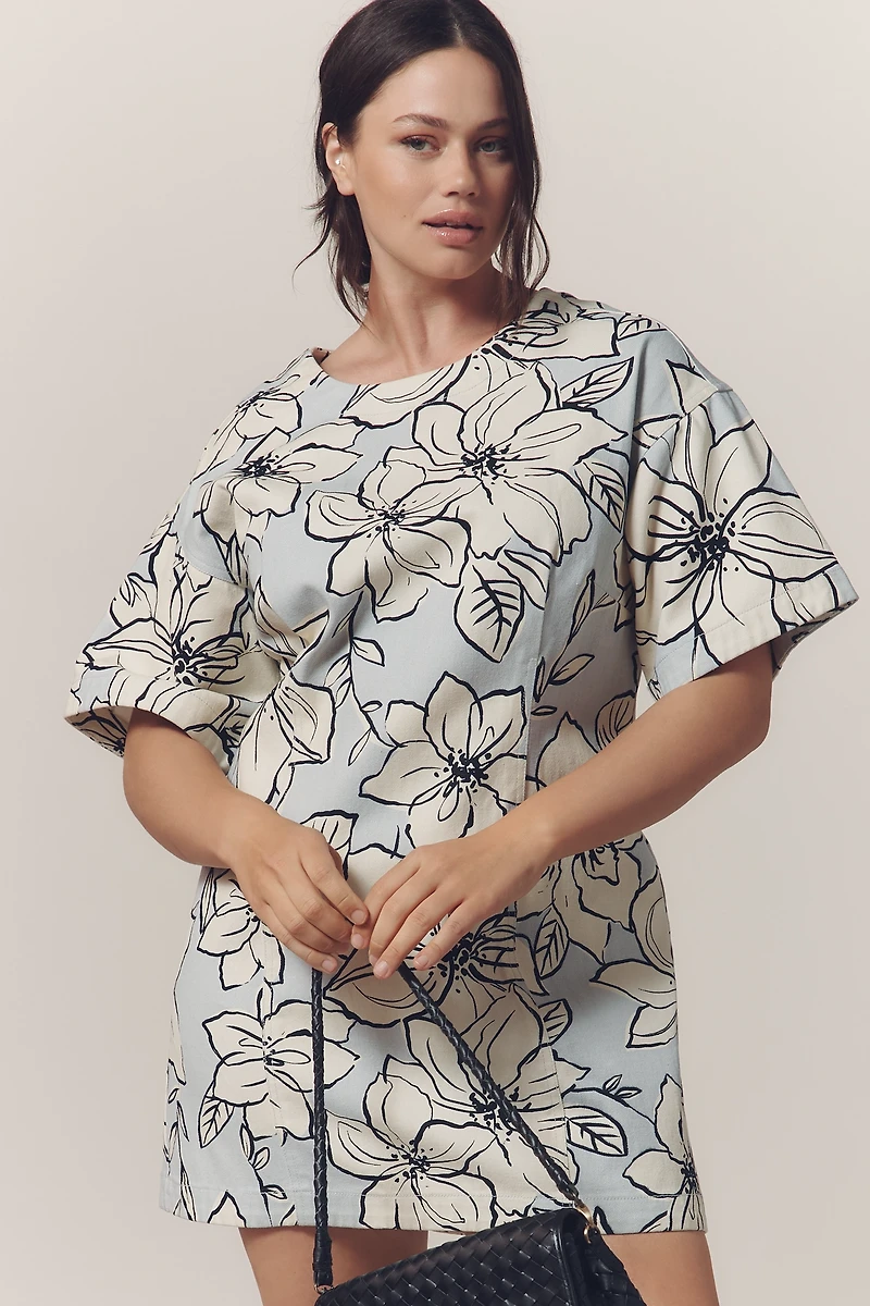 Dhruv Kapoor Short-Sleeve Denim Mini Dress