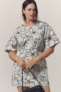 Dhruv Kapoor Short-Sleeve Denim Mini Dress