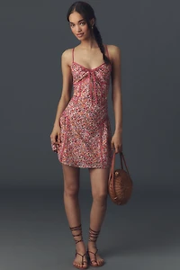 By Anthropologie Paneled Mini Slip Dress