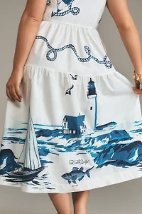Maeve Sleeveless Midi Shirt Dress
