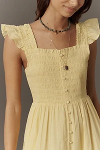 The Peregrine Square-Neck Midi Dress