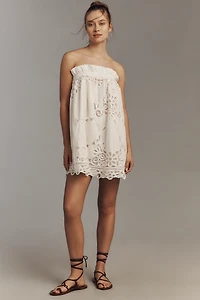 Maeve Strapless Lace Mini Dress