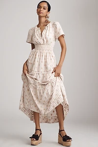 The Somerset Embroidered Floral Maxi Dress