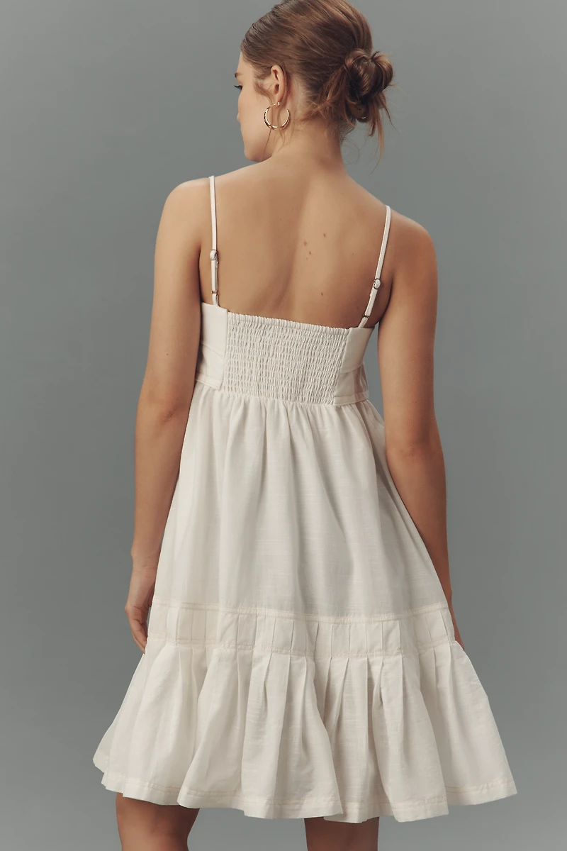 Pilcro Sleeveless Ruffle-Hem Midi Dress