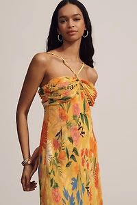 By Anthropologie Halter Slip Dress