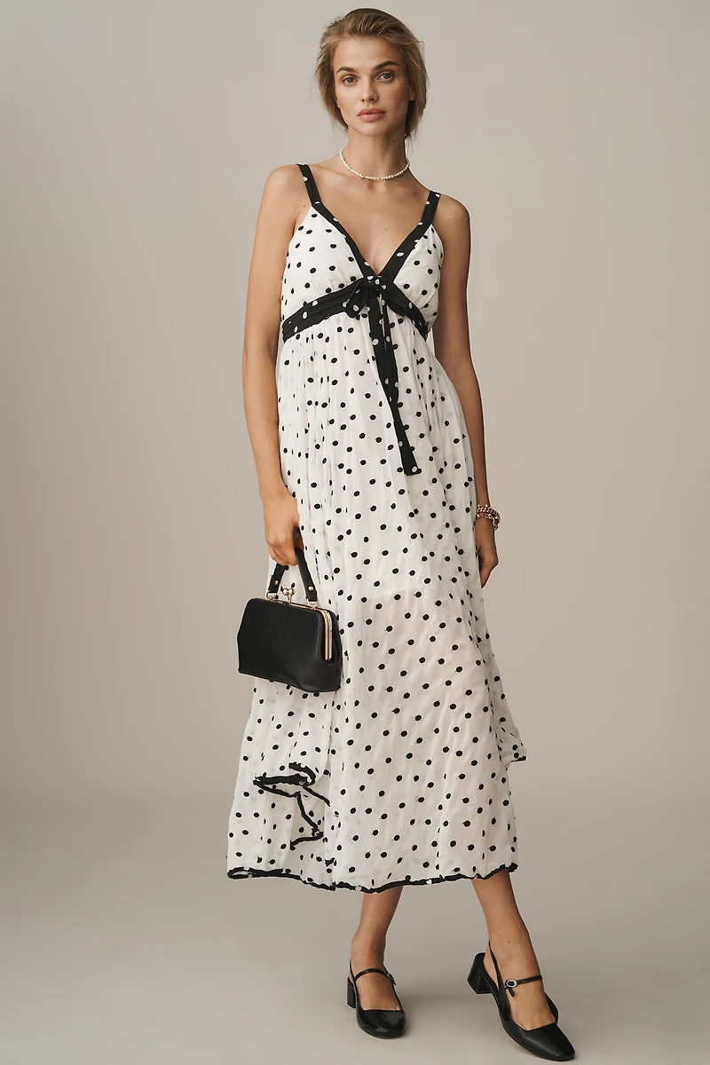 Maeve Sleeveless V-Neck Midi Slip Dress