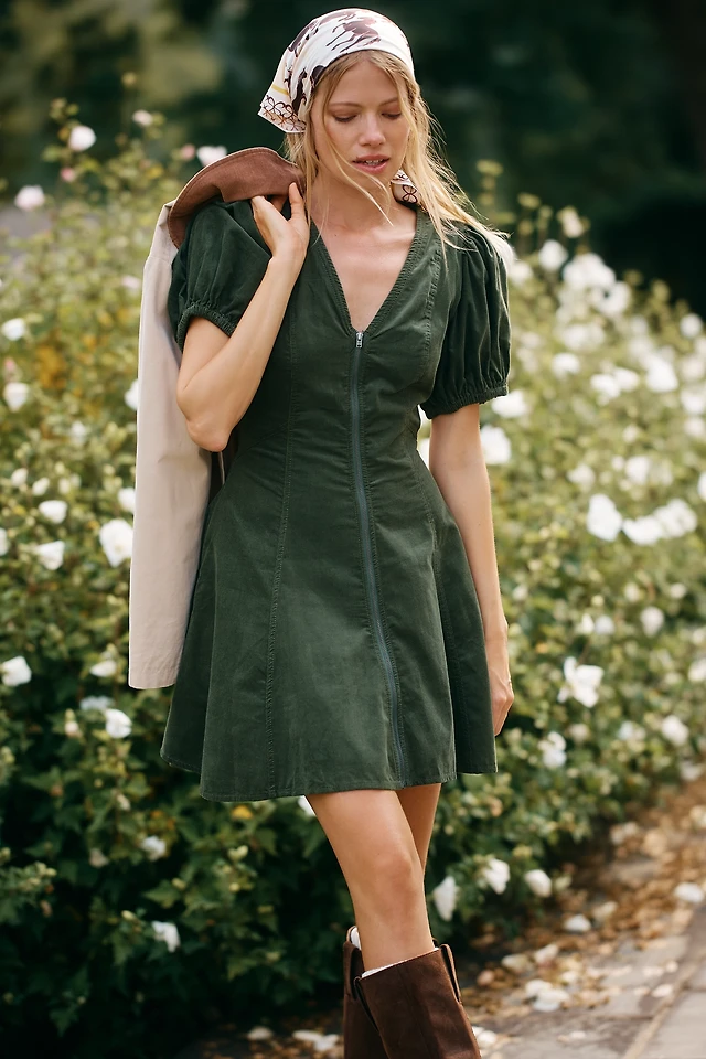 Pilcro Puff-Sleeve Corduroy Mini Dress at Mall of America in Bloomington,  MN