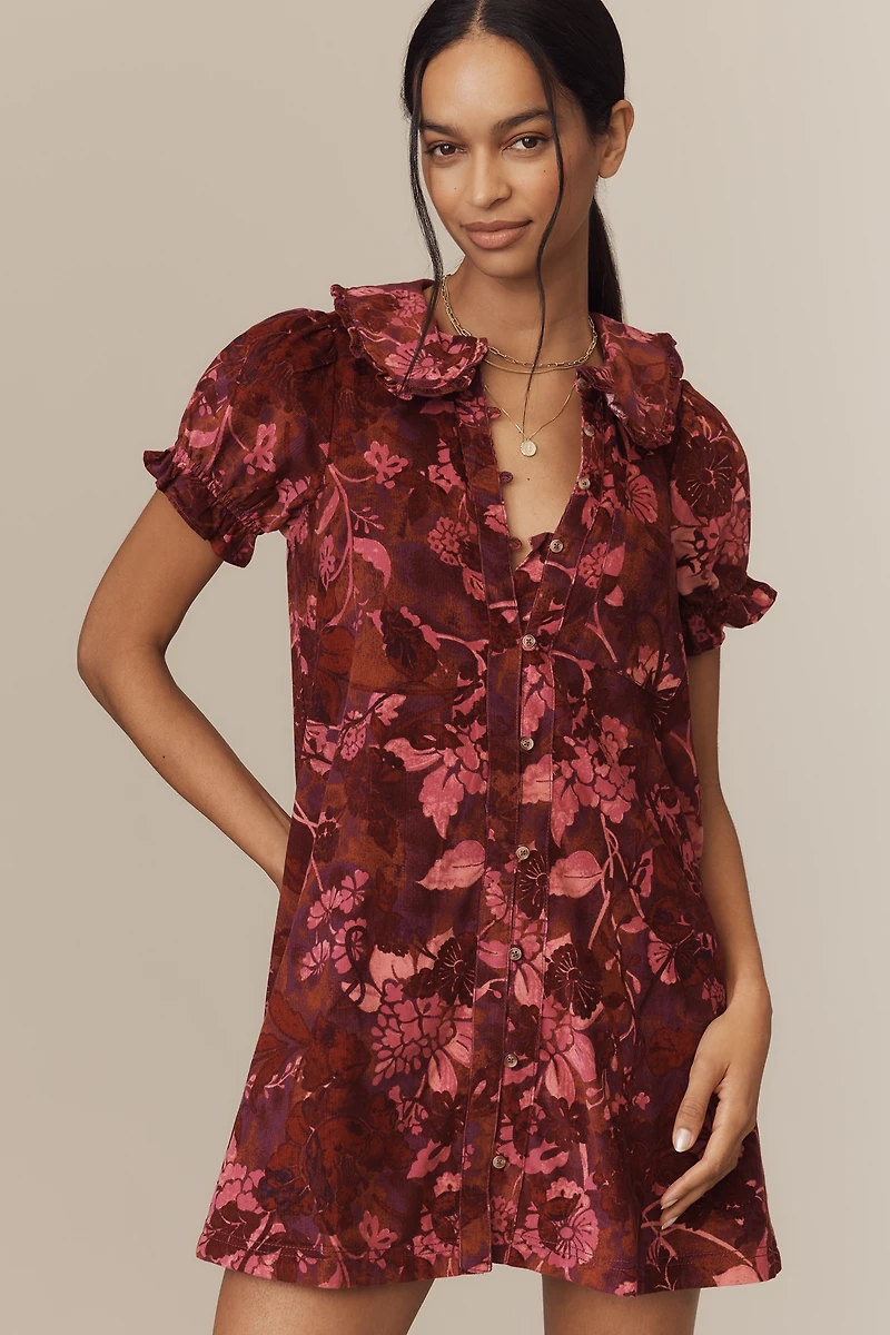 The Keira Corduroy Mini Dress by Pilcro