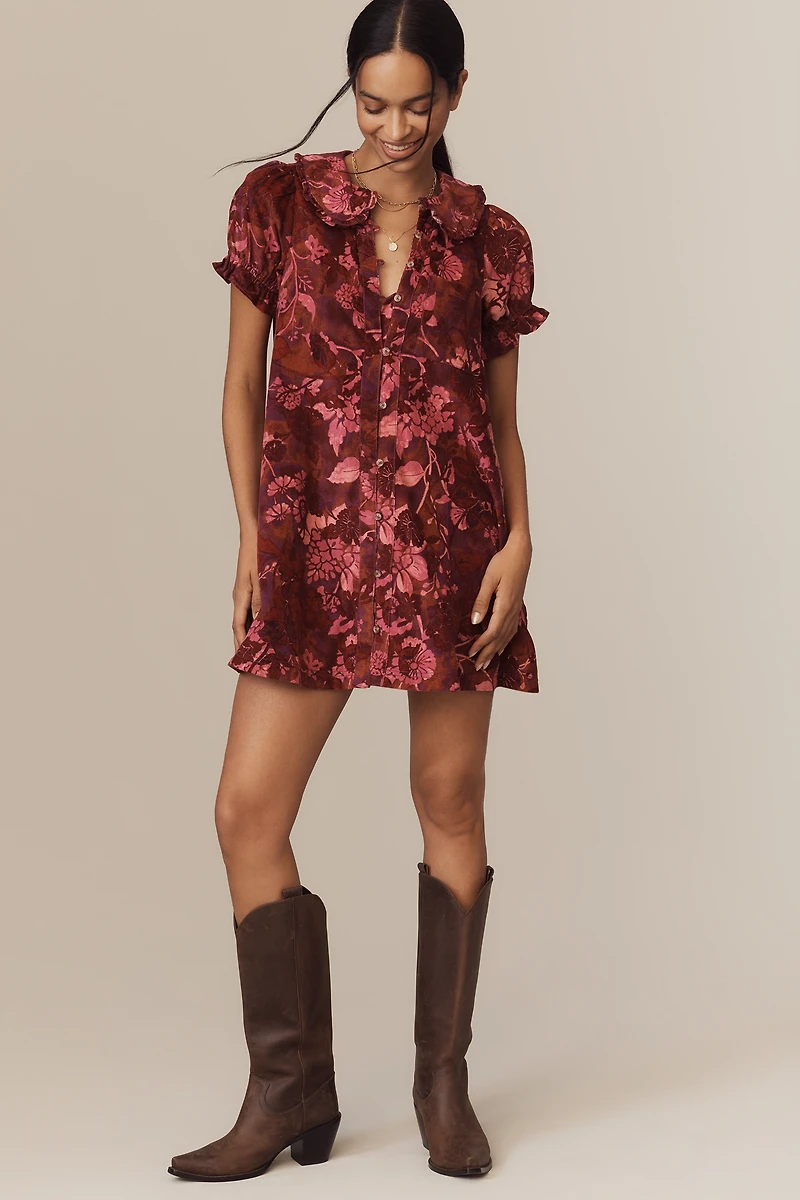 The Keira Corduroy Mini Dress by Pilcro