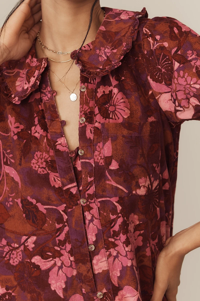 The Keira Corduroy Mini Dress by Pilcro