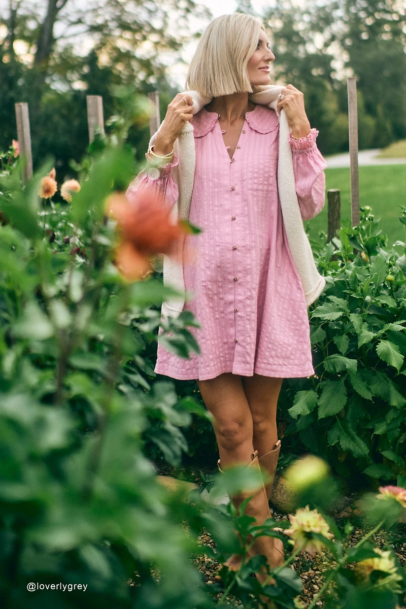 The @loverlygrey Keira Long-Sleeve Shirt Dress by Pilcro