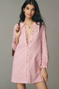 The @loverlygrey Keira Long-Sleeve Shirt Dress by Pilcro