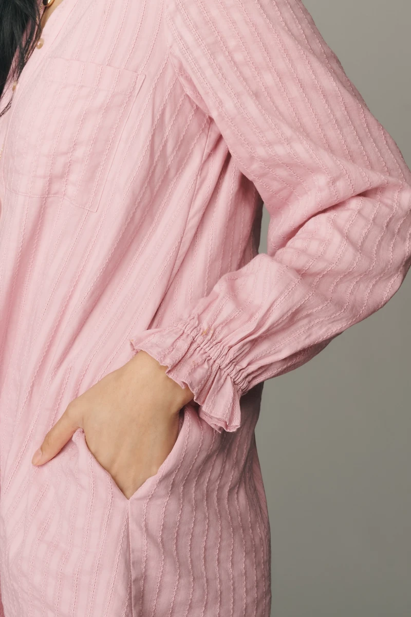 The @loverlygrey Keira Long-Sleeve Shirt Dress by Pilcro