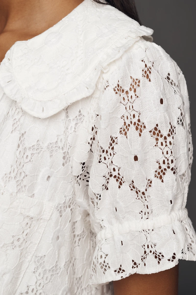 The Keira Lace Mini Dress by Pilcro