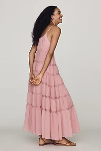 By Anthropologie Twofer Tiered Sleeveless Dress