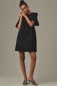 By Anthropologie Cotton Poplin Swing Mini Dress