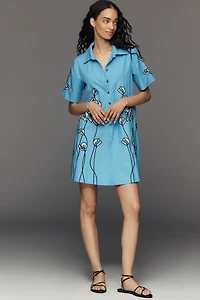 The Pollie Short-Sleeve Swing Tunic Mini Dress