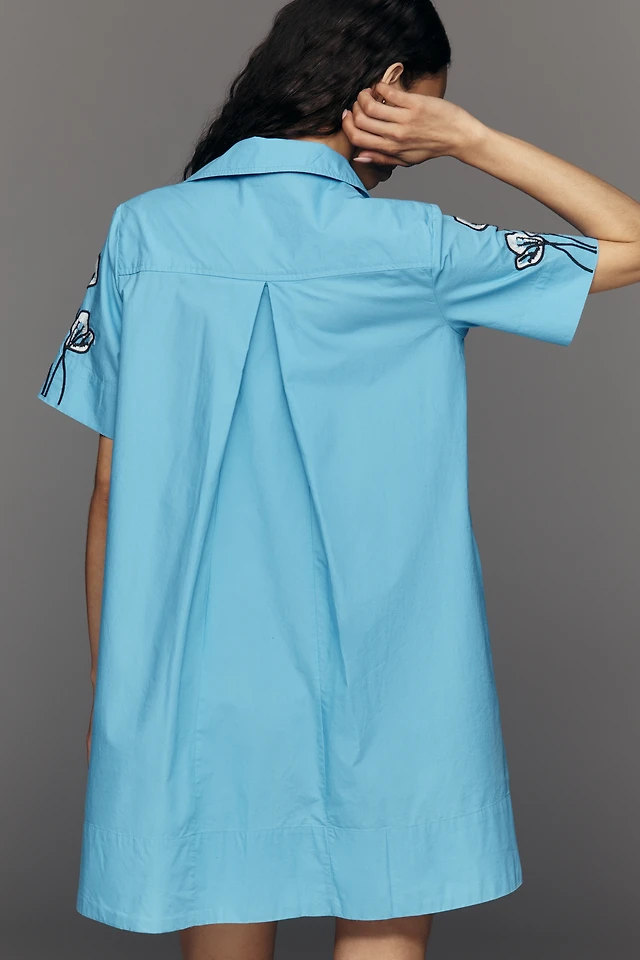Maeve The Emmy Short-Sleeve Swing Mini Dress by Maeve | The Summit