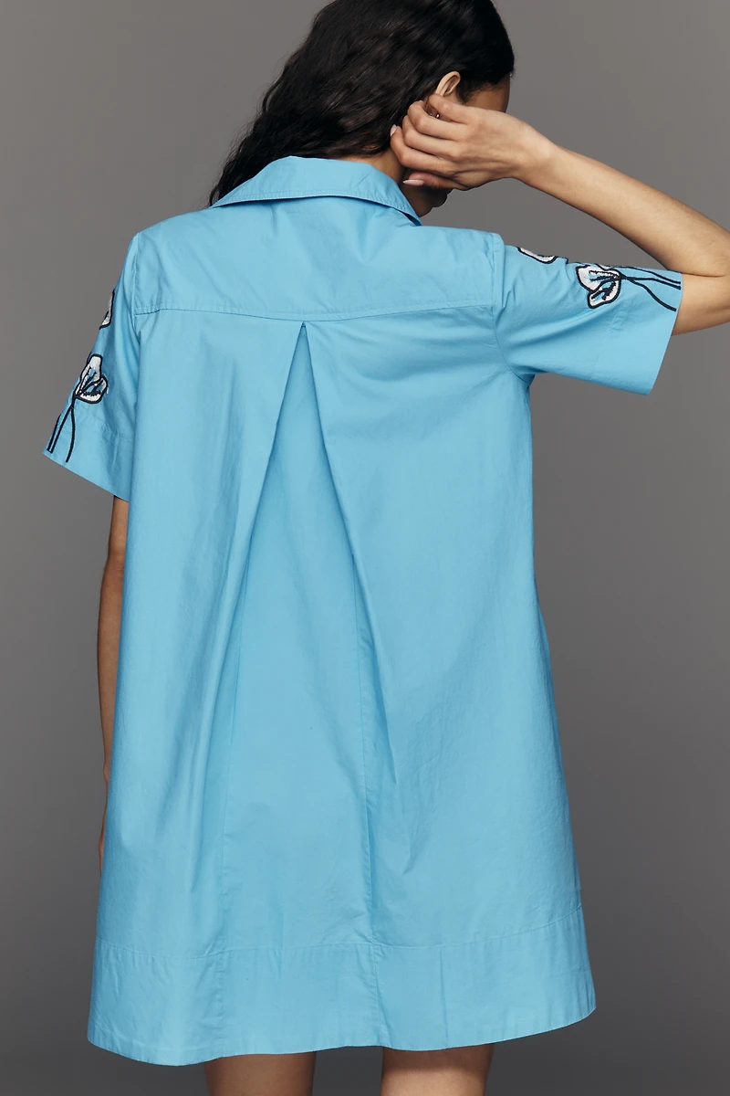 The Pollie Short-Sleeve Swing Tunic Mini Dress