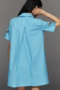 The Pollie Short-Sleeve Swing Tunic Mini Dress